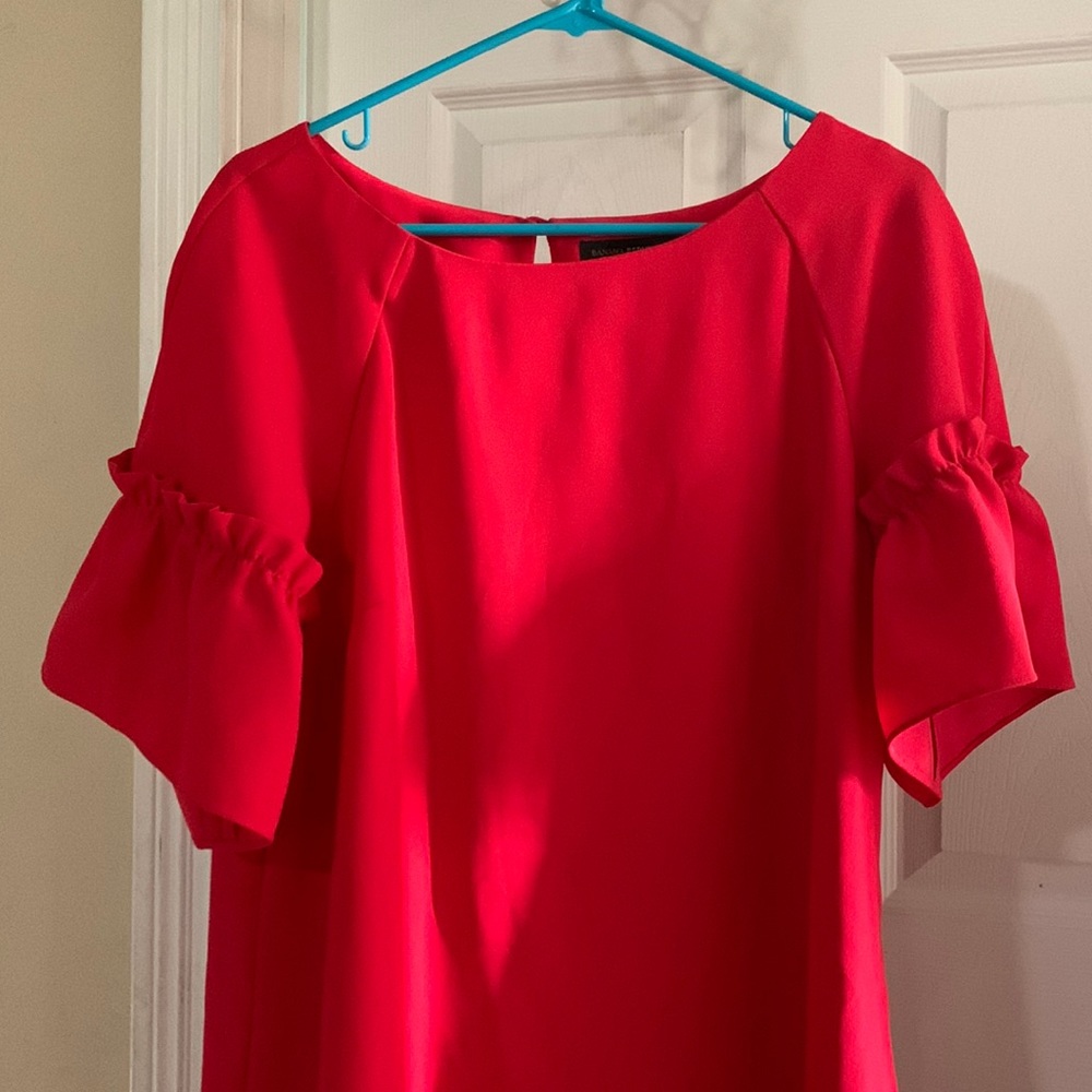 Gorgeous reddish pink Banana Republic dress